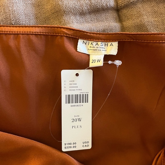 Anthropologie Nikasha Copper Slip Dress - Picture 3 of 6